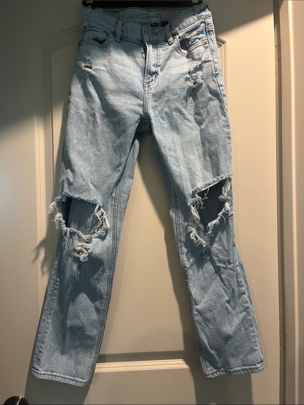 Light Blue Distressed Stretch Women’s Jeans